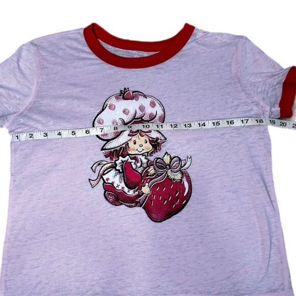 Strawberry Shortcake Character T-Shirt Pink and Red Size L - Picture 3 of 5
